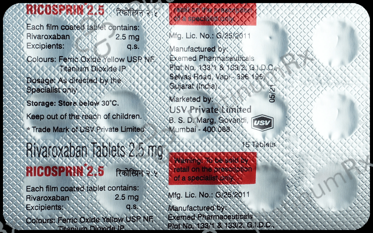 Ricosprin 2.5mg Tablet 15s