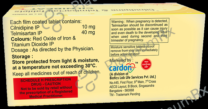 Cilnibeat T 10mg/40mg Tablet