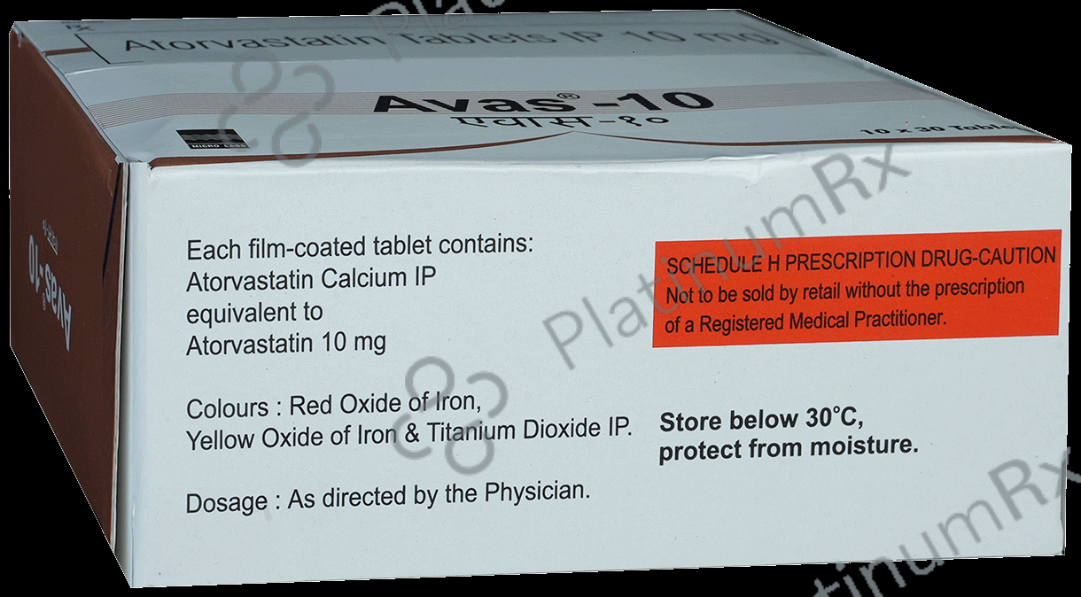 Avas 10mg Tablet 30s