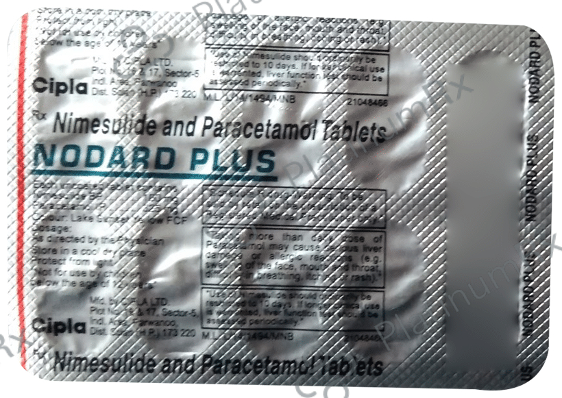 Nodard Plus 100/325mg Tablet 10s