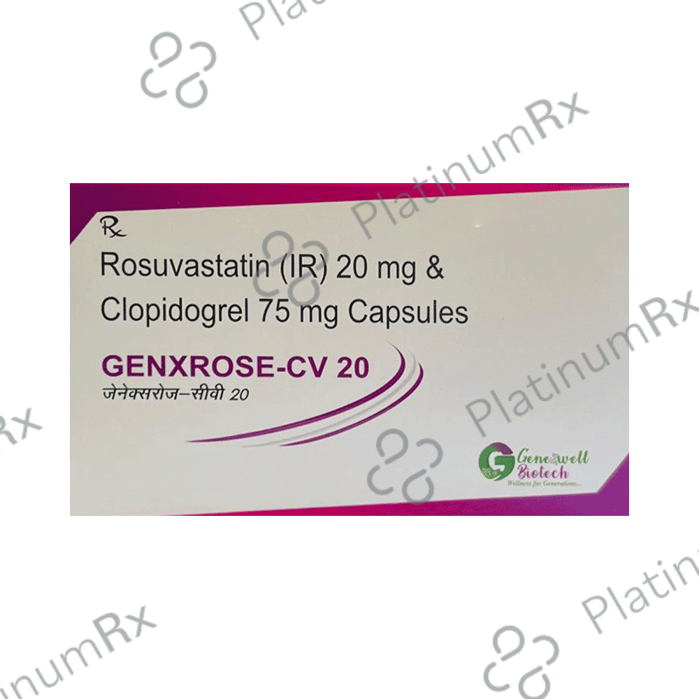 Genxrose CV 20/75mg Tablet 10s