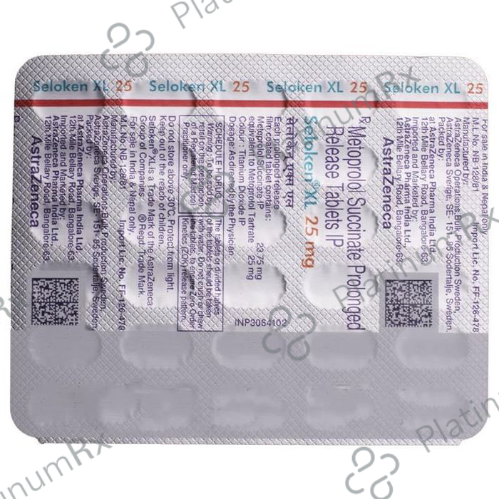 Seloken XL PR 25mg Tablet 30s