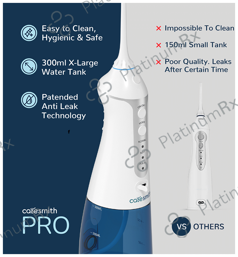 Caresmith Professional Cordless Dental Flosser White