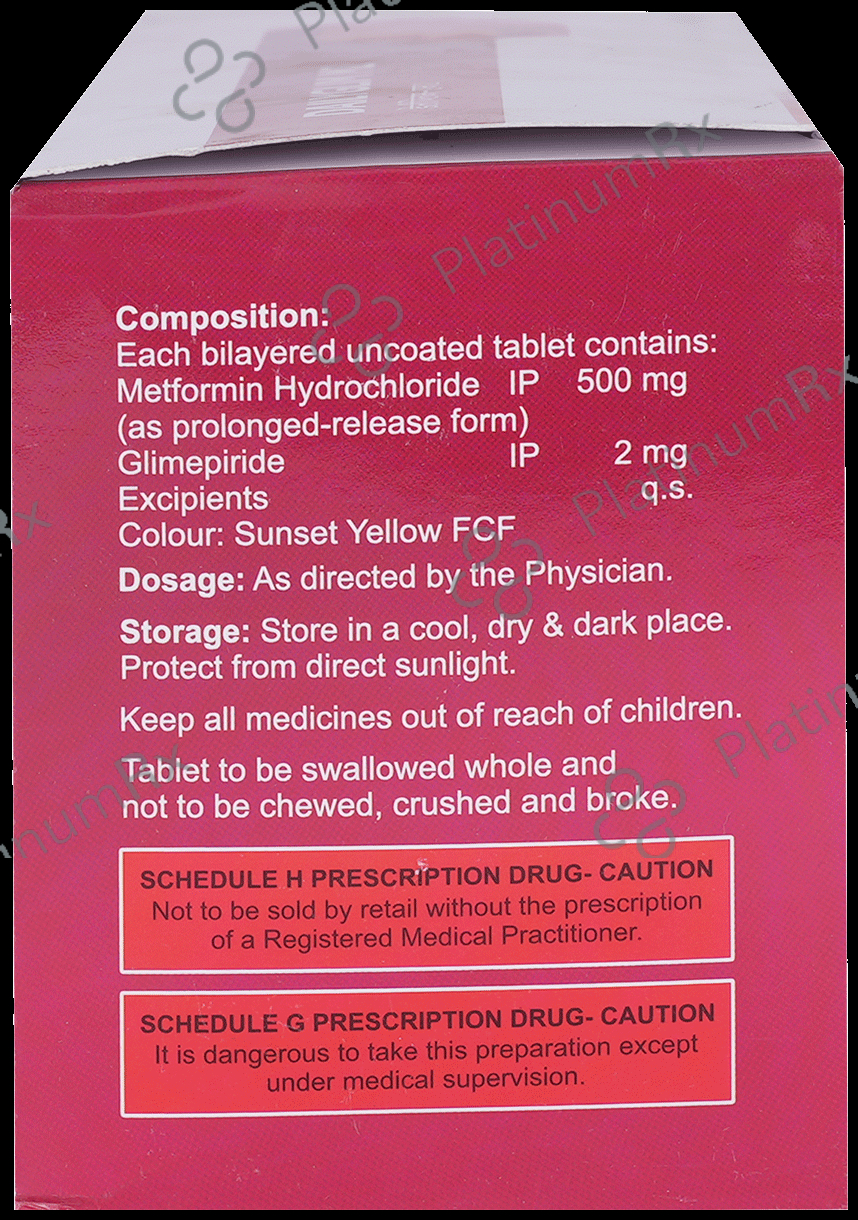 Dailyglim M2 2/500mg Tablet PR 10s