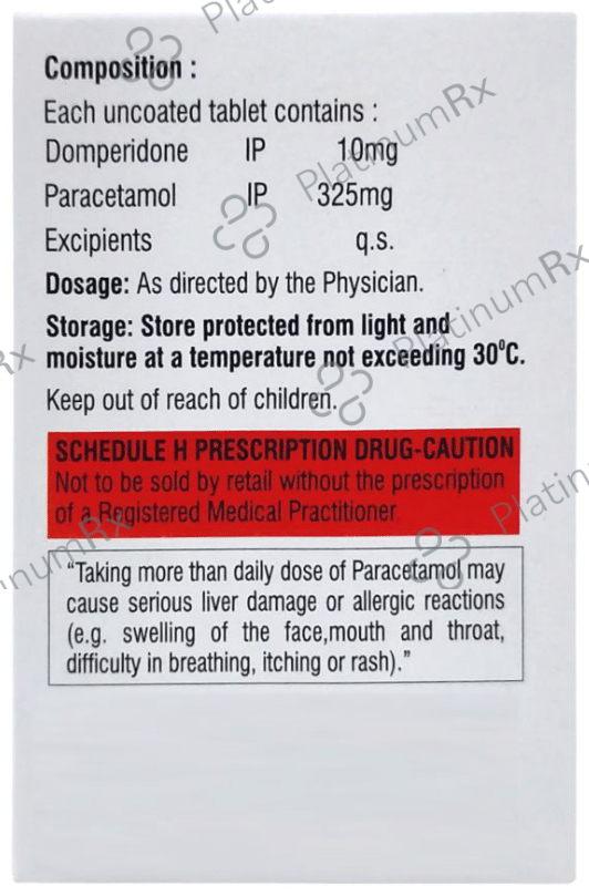 Paravax Dom 10mg/325mg Tablet
