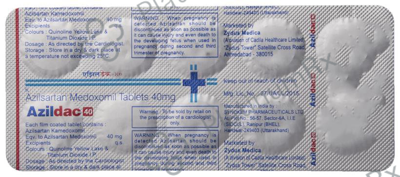 Azildac 40mg Tablet 10s