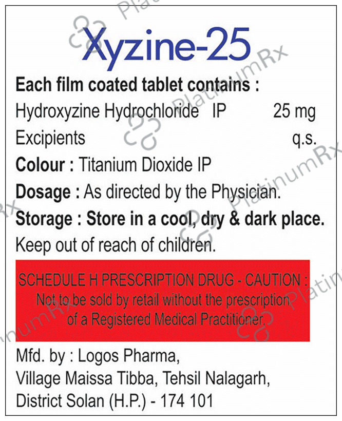 Xyzine 25 Tablet