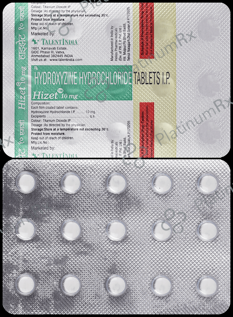 Hizet 10mg Tablet 15s