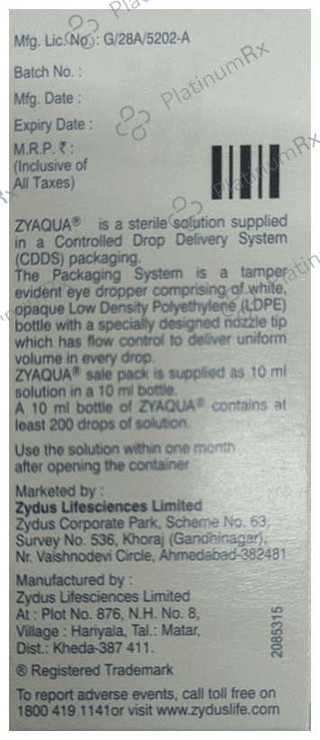 Zyaqua Eye Drop