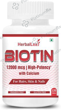 HerbalLeaf Biotin 12000mcg with Calcium Tablet
