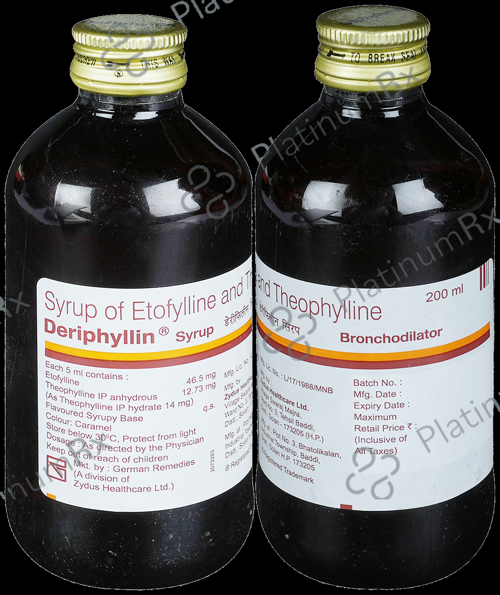 Deriphyllin 46.5/12.73mg Syrup 200ml