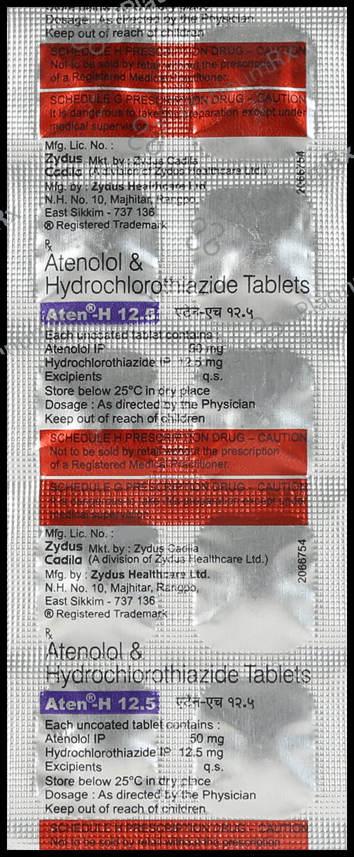 Aten H 50/12.5mg Tablet 10s