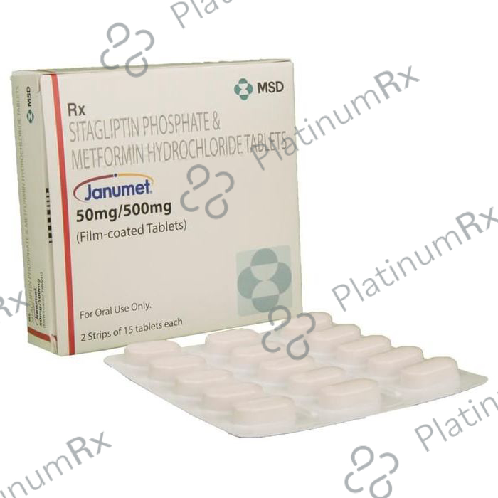 Janumet 50/500mg Tablet 15s