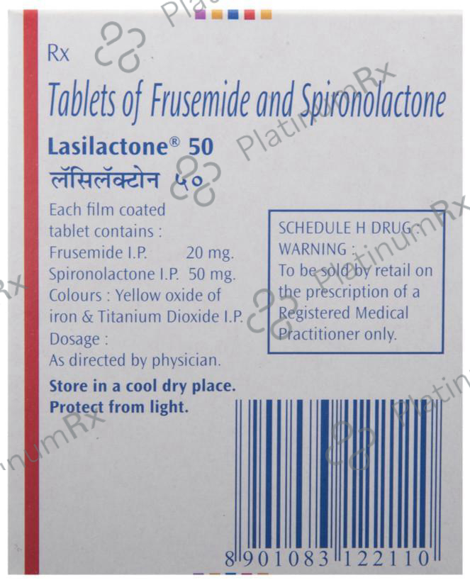 Lasilactone 20/50mg Tablet 10s