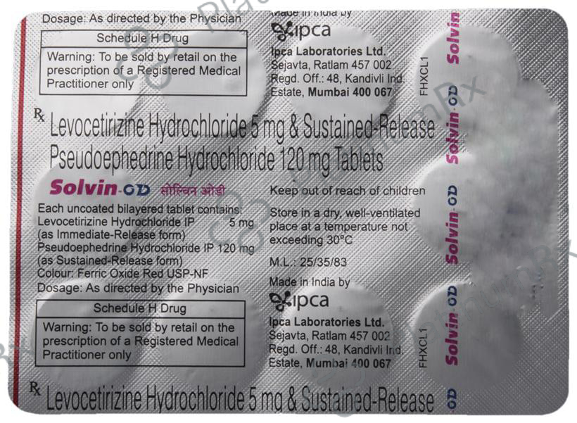 Solvin OD 5/120mg Tablet SR 10s
