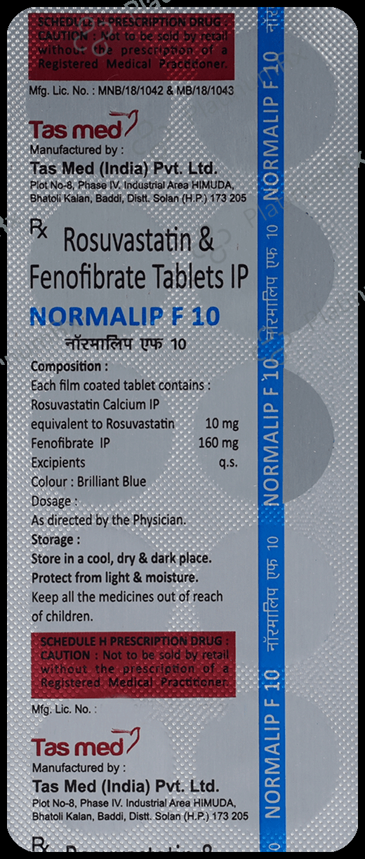 Normalip F 10mg Tablet 10s