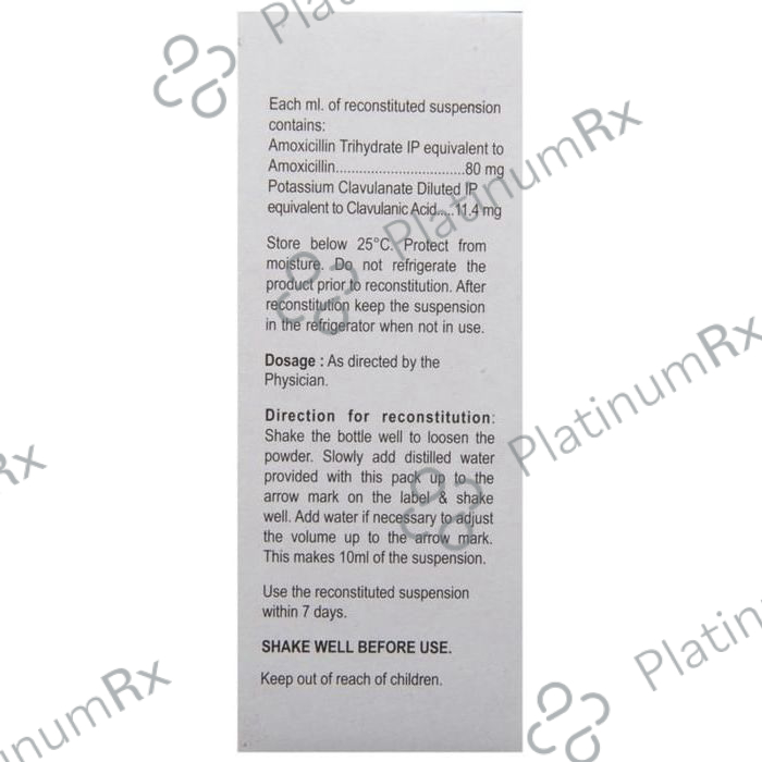 Clavam Paediatric Oral Suspension 10ml