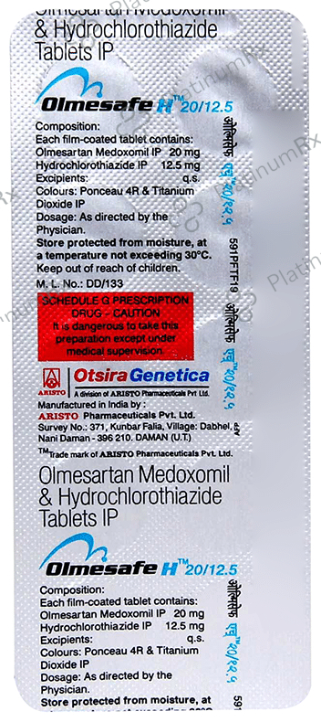 Olmesafe H 20/12.5 Tablet