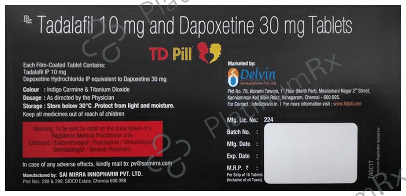 TD Pill 30/10mg Tablet 10s