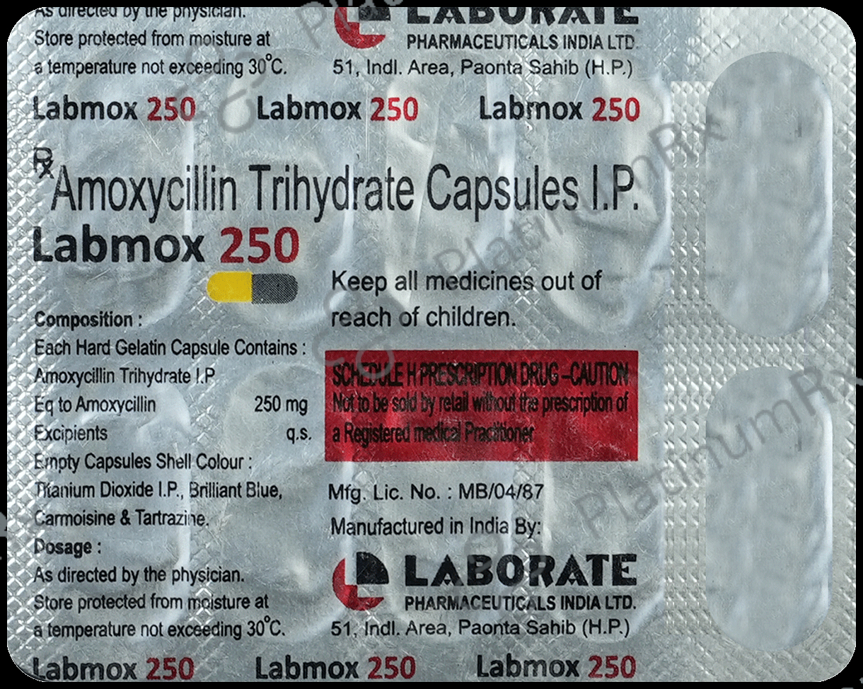 Labmox 250mg Capsule