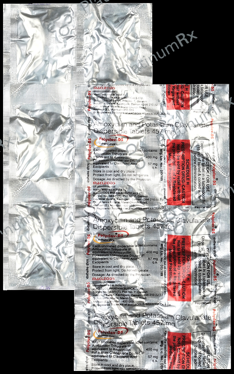 Polyclav DS 400/57mg Tablet 6s