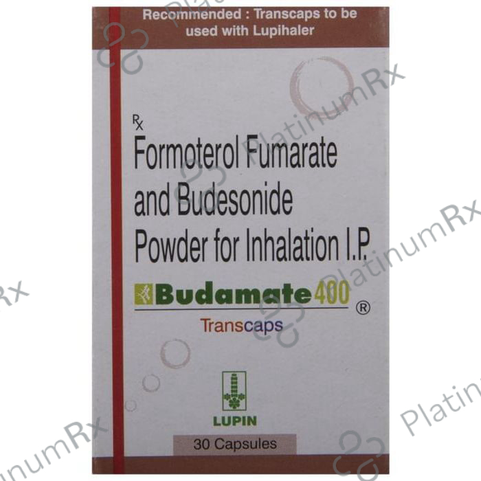 Budamate 6/400mcg Transcaps 30s