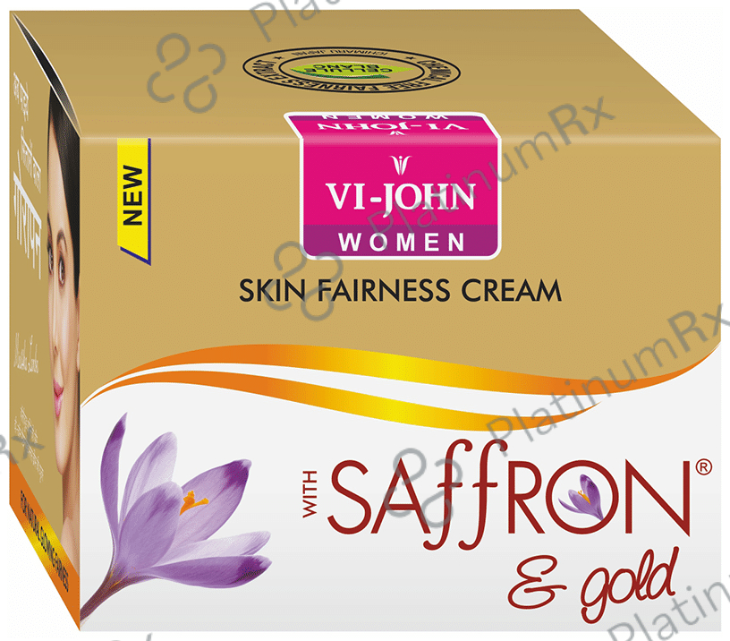 Vi-John Women Fairness Cream With Saffron E Gold
