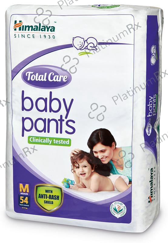 Himalaya Total Care Baby Pants - With Anti-Rash Shield & Wetness Indicator - Size Medium 54 diapers