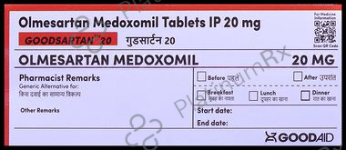 Goodsartan 20 Tablet