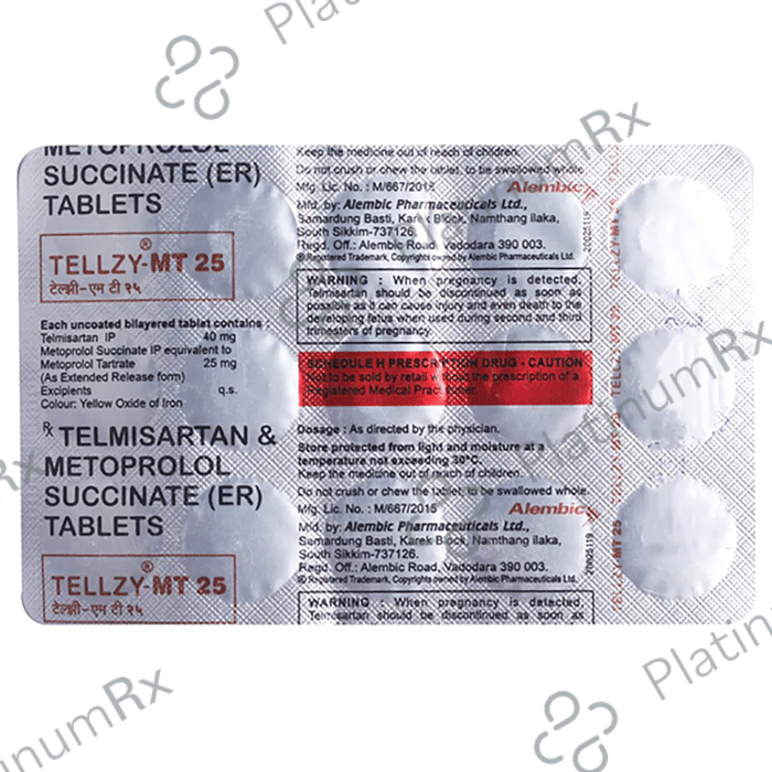 Tellzy MT 25/40mg Tablet ER 15s