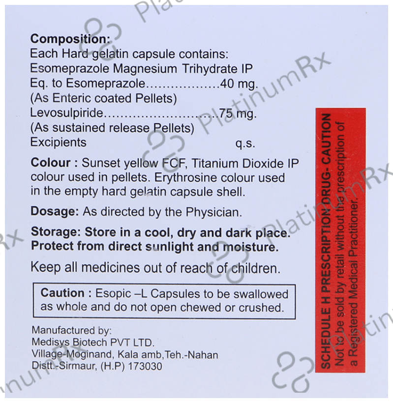 Esopic-L Capsule SR