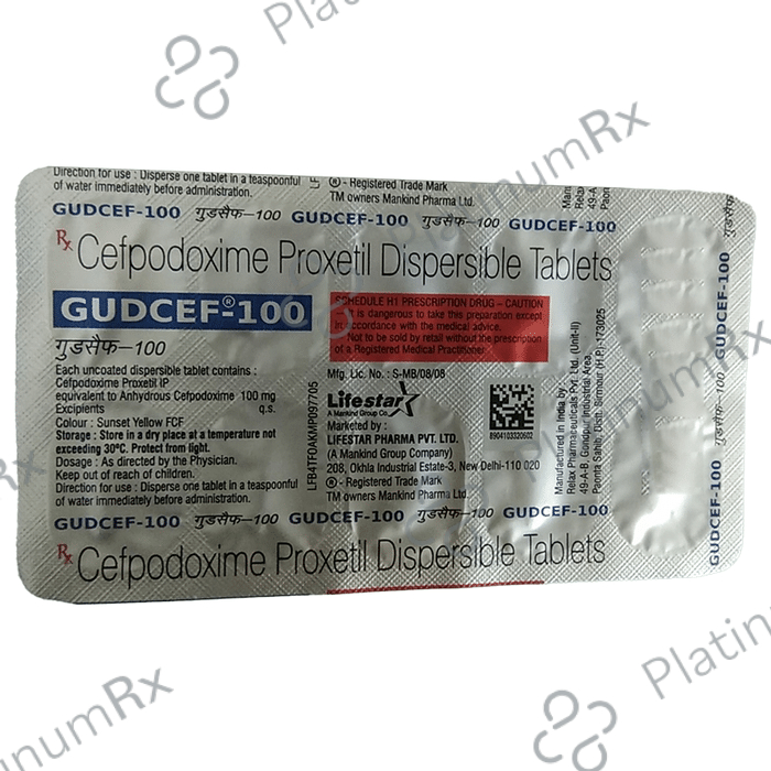 Gudcef DT 100mg Tab 10s