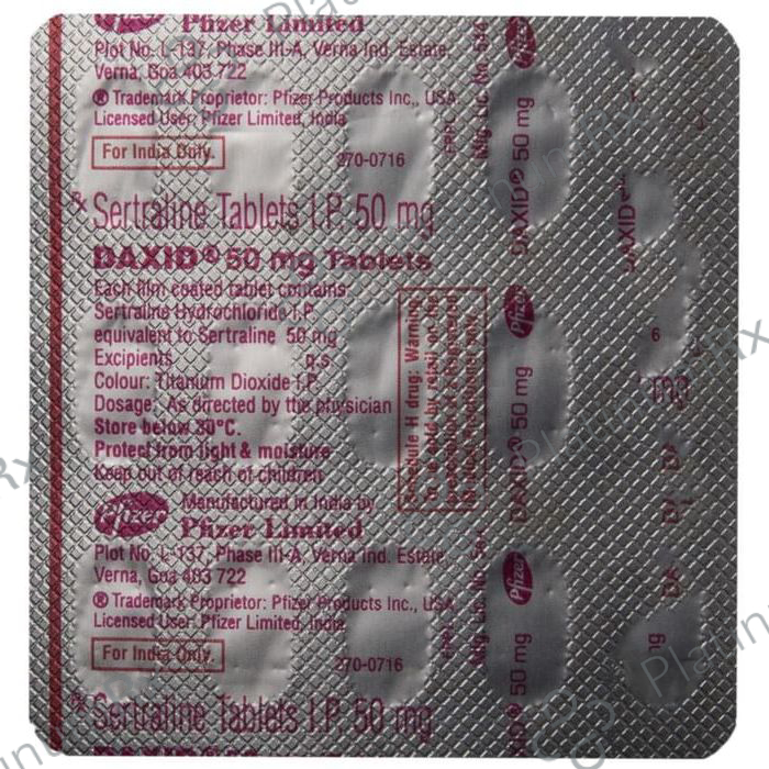 Daxid 50mg Tablet 15s