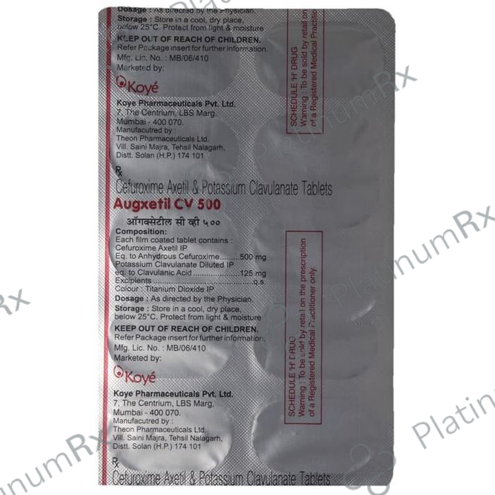 Augxetil CV 500 Tablet