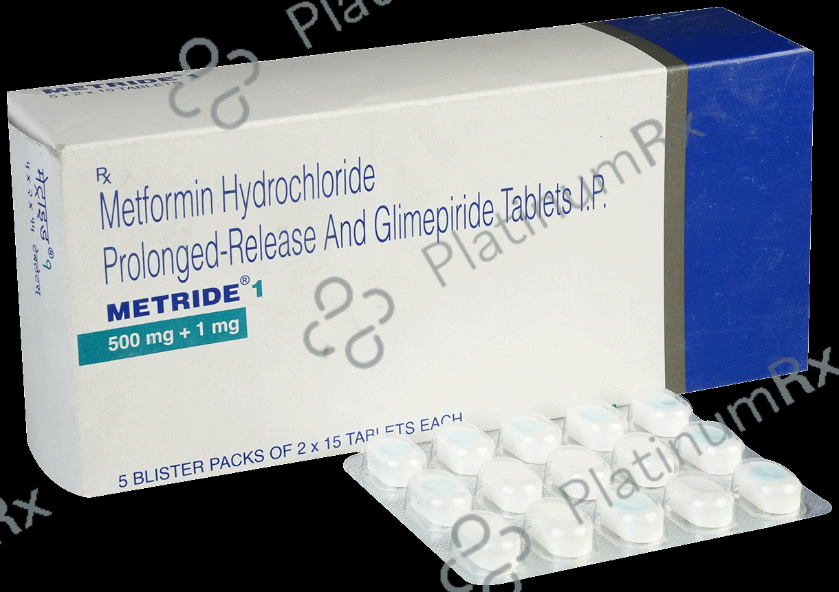 Metride 1/500mg Tablet PR 15s