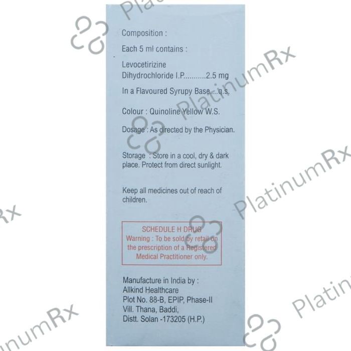 Levocet 2.5mg Syrup 60ml