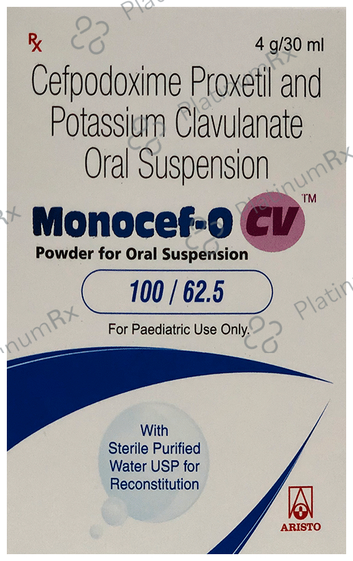Monocef O CV 100/62.5mg Dry Syrup 30ml