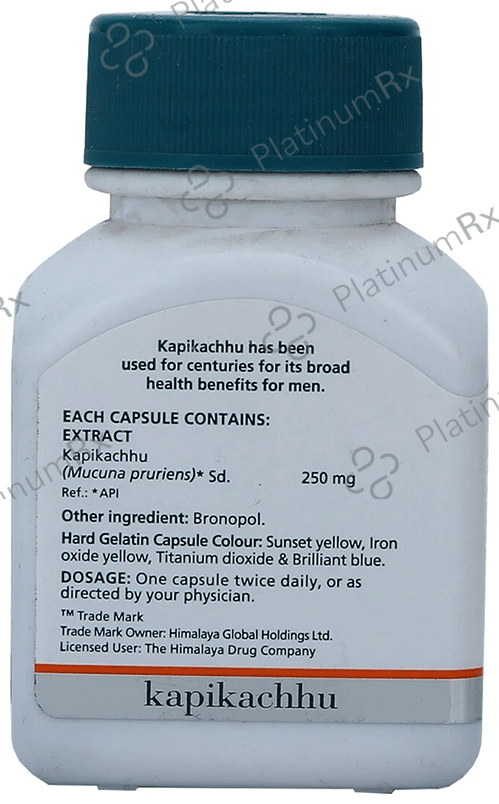 Himalaya Wellness Pure Herbs Kapikachhu Mens Health Tablet Improves Vitality 60s