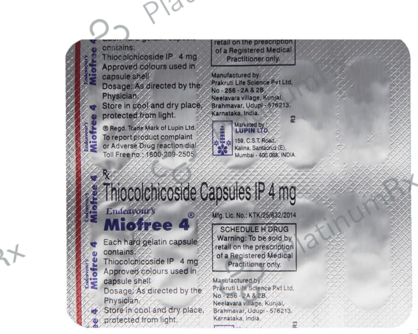 Miofree 4mg Capsule 10s