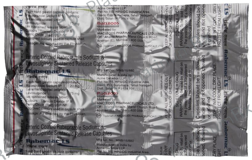 Rabemac LS 75/20mg Capsule SR 10s