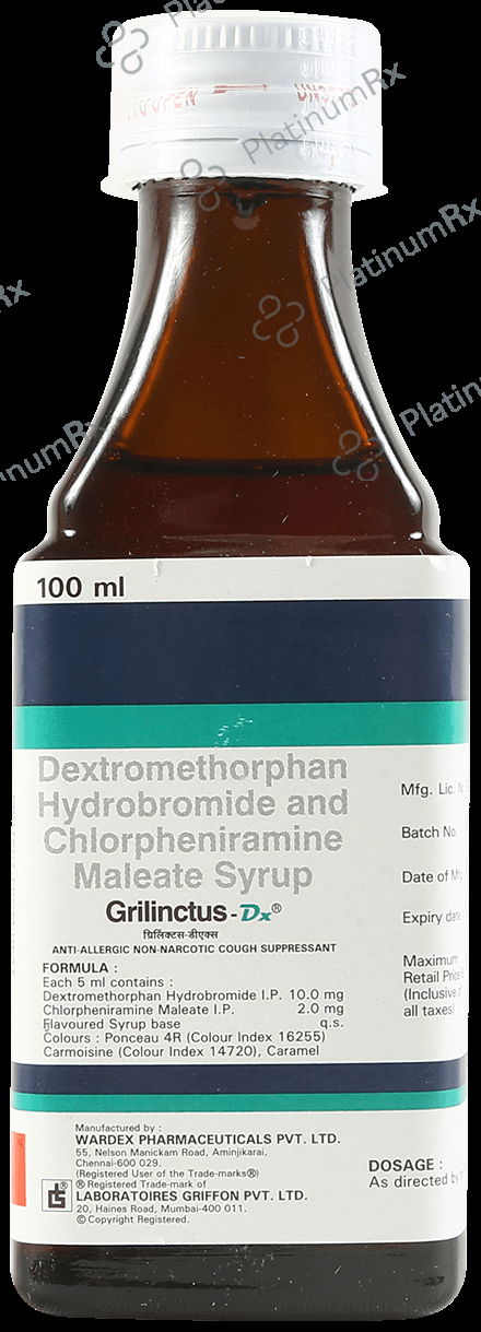 Grilinctus DX 2/10mg Syrup 100ml