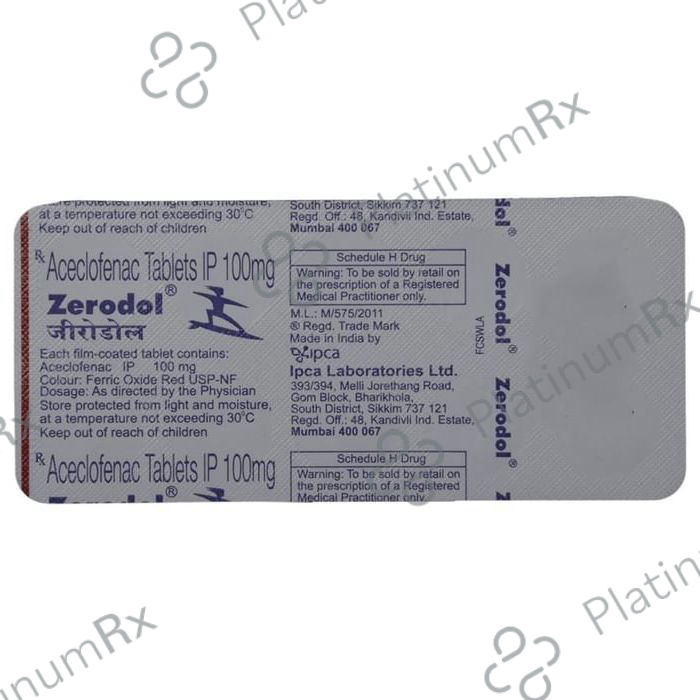 Zerodol 100mg Tablet 10s