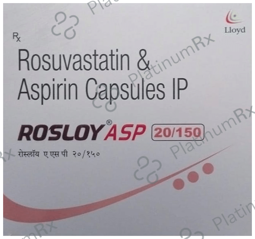 Rosloy ASP 20mg/150mg Capsule 15 Capsule