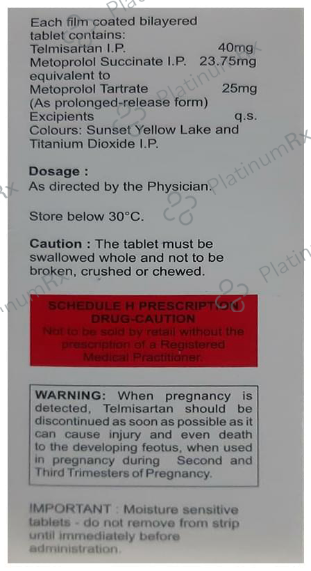 Met XL T 23.75/40mg Tablet 20s