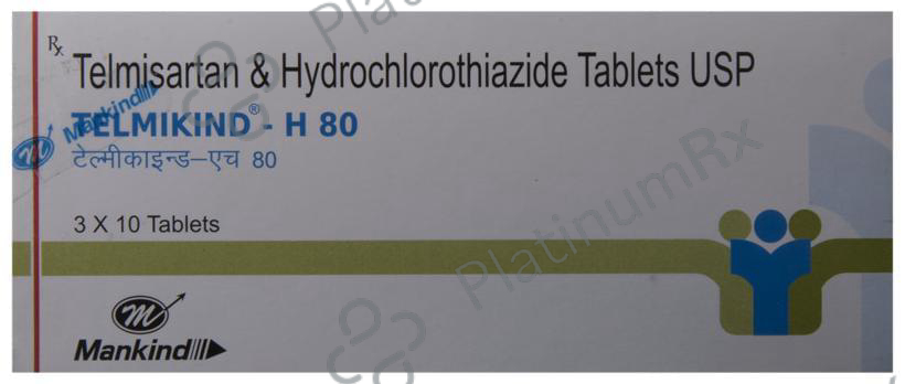 Telmikind H 12.5/80mg Tablet 10s