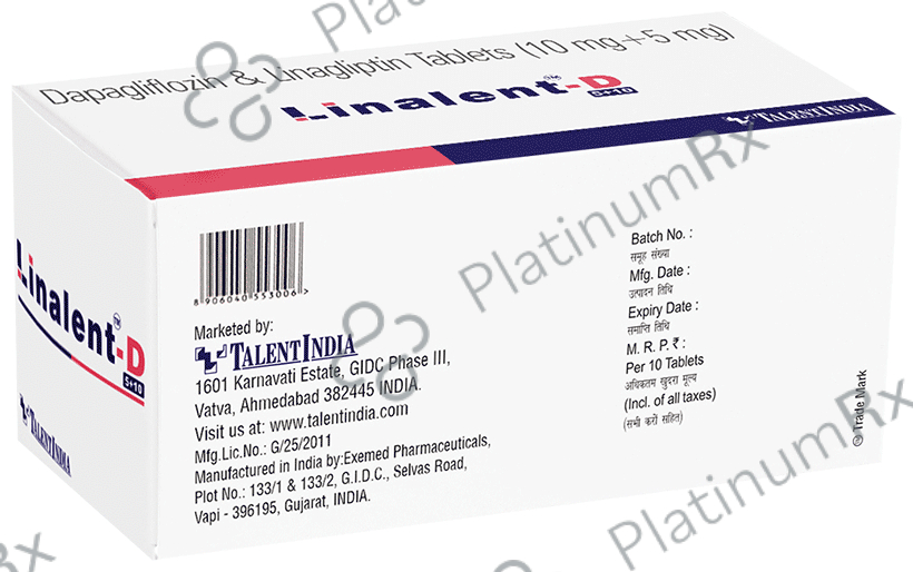 Linalent D 5/10mg Tablet 10s