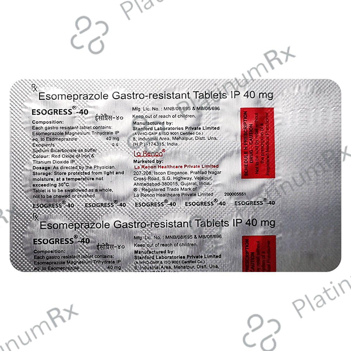 Esogress 40mg Tablet 15s