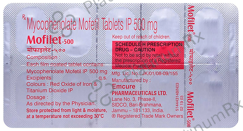 Mofilet 500mg Tablet 10s
