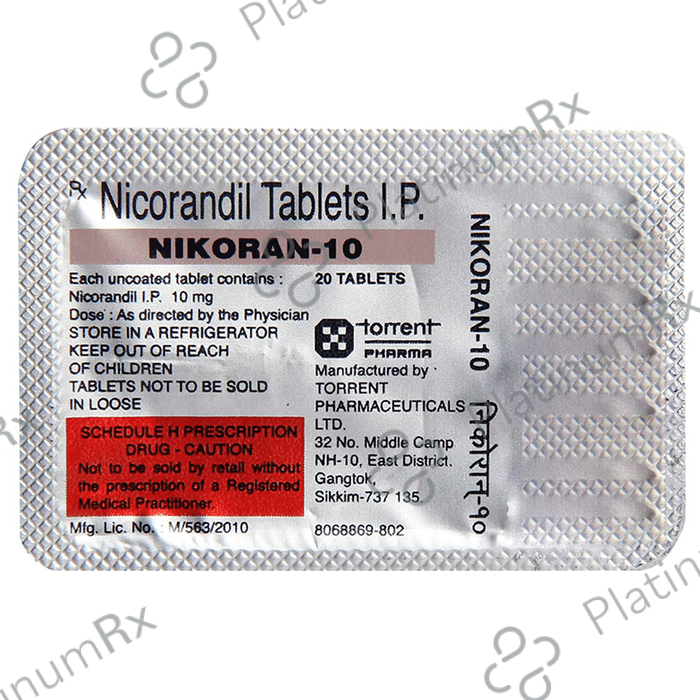 Nikoran 10mg Tablet 20s