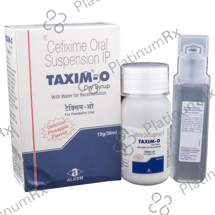 Taxim-O Dry Syrup Delicious Pineapple 50 Oral Suspension